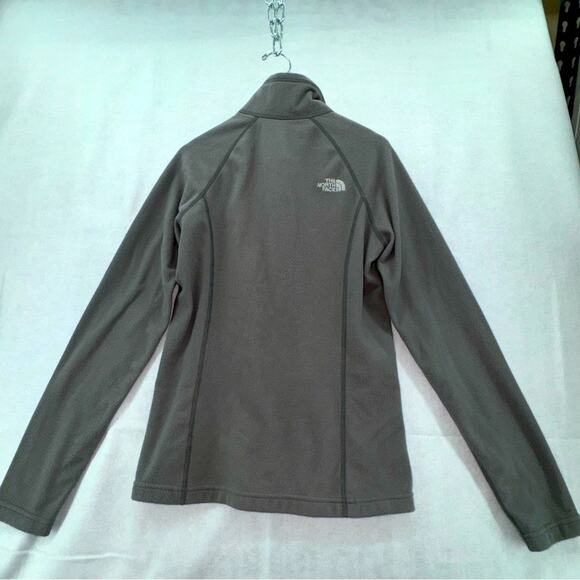 The North Face Women’s 1/4 zip pullover sweatshirt grey sz S front pouch pocket - Picture 2 of 6